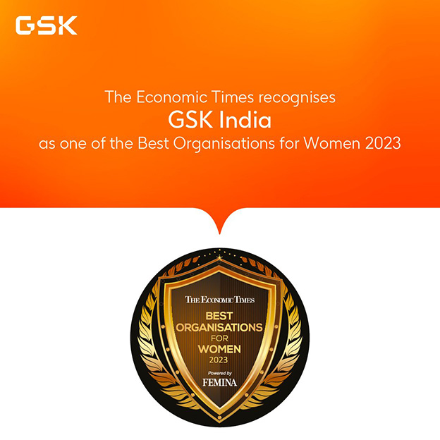 Economic Times names GSK India as one of the 'Best Organisations for Women 2023'