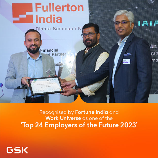 GSK India is recognised as one of the 'Employers of the Future'